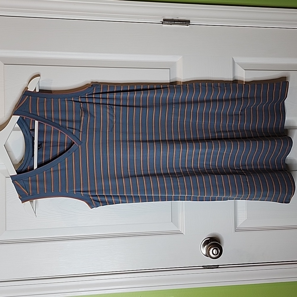 Toad&Co Swifty Tank Dress Striped Print, Women's Size Small